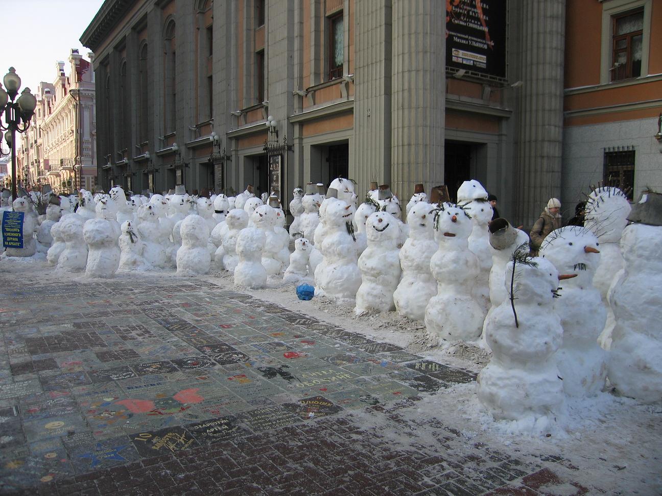 снеговик из мороженого в москве